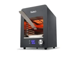 Oberhitzegrill Elektrisch 800 Grad Hochleistungsgrill Beef-Grill Steakgrill Schwarz*TAINO