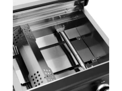 TAINO Tischgrills|Gasgrills|Platinum Compact Dark Set Haube Regler Tischgrill 2 Brenner Gasgrill Kompakt Camping BBQ