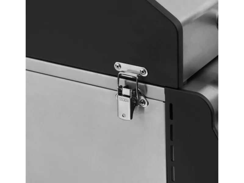 TAINO Tischgrills|Gasgrills|Platinum Compact Tischgrill 2 Brenner Gasgrill Edelstahl Kompakt Camping BBQ