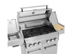 TAINO Gasgrills|Platinum Yamara 4+2 Gasgrill Set mit Haube Edelstahl 4 Brenner Sear-Burner Backburner