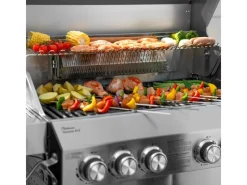 TAINO Gasgrills|Platinum Yamara 4+2 Gasgrill Set mit Haube Edelstahl 4 Brenner Sear-Burner Backburner
