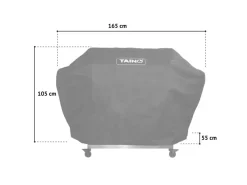 Platinum Yamara Dark 6+2 Gasgrill Set Mit Haube Stahl 6 Brenner Sear-Burner Backburner*TAINO Sale