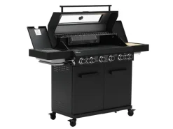Platinum Yamara Dark 6+2 Gasgrill Set Mit Haube Stahl 6 Brenner Sear-Burner Backburner*TAINO Sale