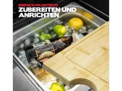 TAINO Gasgrills|Platinum Yamara Dark 6+2 Gasgrill Stahl 6 Brenner Sear-Burner Backburner