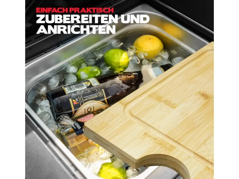 TAINO Gasgrills|Platinum Yamara Dark 6+2 Gasgrill Stahl 6 Brenner Sear-Burner Backburner