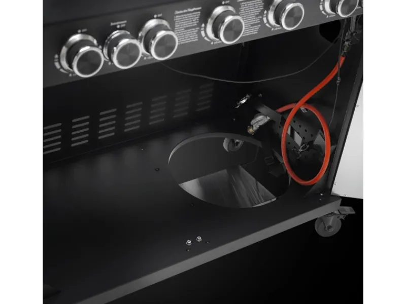 TAINO Gasgrills|Platinum Yamara Dark 6+2 Gasgrill Stahl 6 Brenner Sear-Burner Backburner