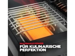 TAINO Gasgrills|Platinum Yamara Dark 6+2 Gasgrill Stahl 6 Brenner Sear-Burner Backburner