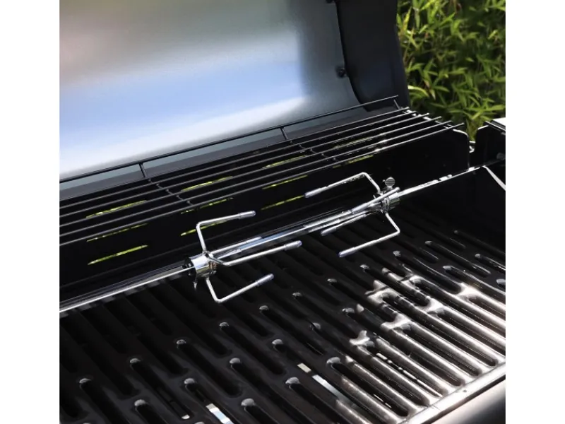TAINO Grillzubehör|Red 4+1/6+1 Elektrischer Drehspieß Für Gasgrill Rotisserie-Set Grillspieß