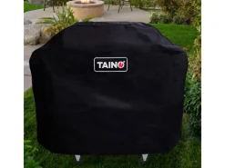 TAINO Gasgrills|Red 4+1 Gasgrill Set Mit Haube und Regler Grillwagen BBQ Edelstahl-Brenner Gas-Grill Schwarz