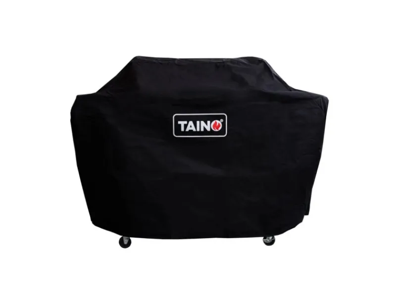 TAINO Gasgrills|Red 6+1 Gasgrill Set mit Haube und Regler Grillwagen BBQ Edelstahl-Brenner Gas-Grill Schwarz