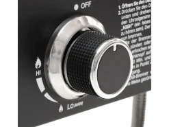 Wabaya 3+0 Gasgrill Grillwagen 3 Brenner Sear-Burner Schwarz Matt*TAINO Discount