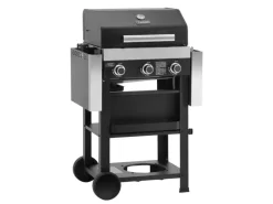 Wabaya 3+0 Gasgrill Grillwagen 3 Brenner Sear-Burner Schwarz Matt*TAINO Discount