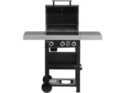 Wabaya 3+0 Gasgrill Grillwagen 3 Brenner Sear-Burner Schwarz Matt*TAINO Discount