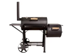 Yuma Massiver Smoker BBQ Grillwagen Holzkohle Grill 90KG 3,5mm Offset*TAINO Best