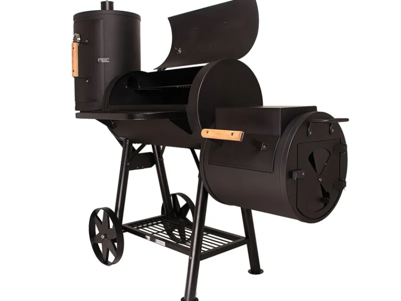 TAINO Smoker|Yuma Pro Smoker 110 kg Massiver Grillwagen Holzkohle BBQ 3,5mm Stahl Ofen