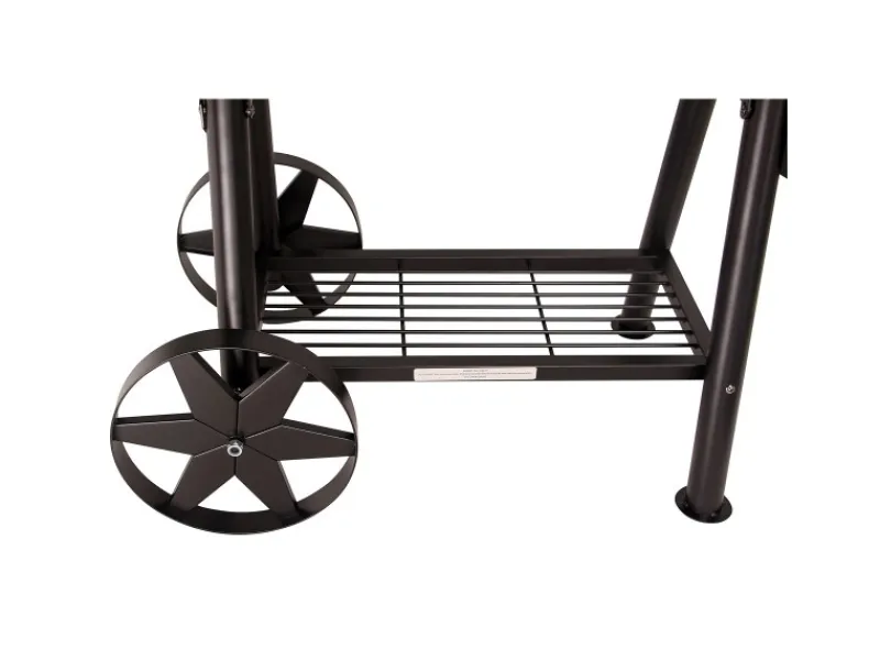 TAINO Smoker|Yuma Pro Smoker 110 kg Massiver Grillwagen Holzkohle BBQ 3,5mm Stahl Ofen