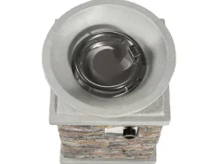 Teamson Home 50 cm Garten Faux Stein Propan Gas Feuerstelle Grau* Hot