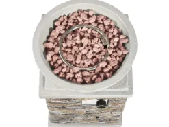 Teamson Home 50 cm Garten Faux Stein Propan Gas Feuerstelle Grau* Hot