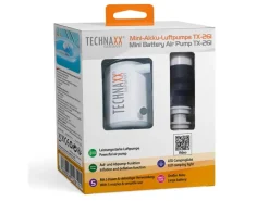 Technaxx Wassersport|Brunnenpumpe|Mini-Akku-Luftpumpe TX-261 mit LED-Licht-Funktion Weiß