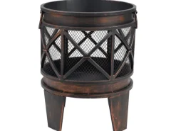 Tepro Feuerkörbe|Feuerschalen|Feuerstelle Gracewood 42 x 53 x 42 cm (B x H x T) Schwarz/Bronze