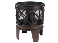 Tepro Feuerkörbe|Feuerschalen|Feuerstelle Gracewood 42 x 53 x 42 cm (B x H x T) Schwarz/Bronze