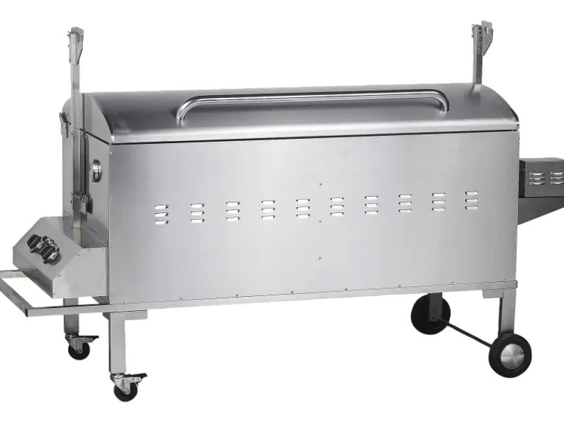 Tepro Gasgrills|Gasgrill Columbus Spanferkelgrill inkl. Motor Edelstahl mit 2 Brennern