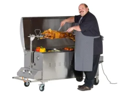 Tepro Gasgrills|Gasgrill Columbus Spanferkelgrill inkl. Motor Edelstahl mit 2 Brennern