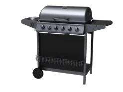 Gasgrill Hampton 6 mit Seitenkocher Schwarz*Tepro Outlet