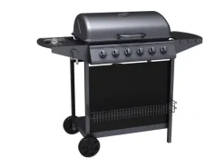 Gasgrill Hampton 6 mit Seitenkocher Schwarz*Tepro Outlet