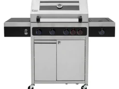Gasgrill Keansburg mit Seitenkocher Schwarz-Edelstahl*Tepro