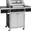 Tepro Gasgrills|Gasgrill Keansburg 3 mit Seitenbrenner Schwarz-Edelstahl