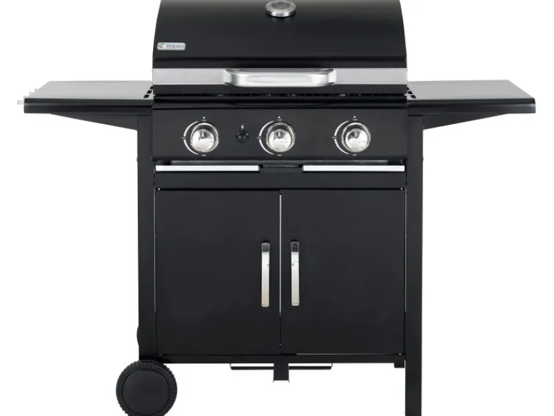 Gasgrill Mayfield 3-Brenner Schwarz*Tepro Hot