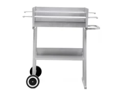 Grillwagen Pasadena Holzkohlengrill 84 x 90 x 52 cm (B x H x T) Silber*Tepro Hot