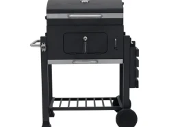Tepro Holzkohlegrills|Grillwagen Toronto Click 115 x 107 x 67 cm (B x H x T) Anthrazit/Edelstahl