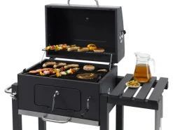 Tepro Holzkohlegrills|Grillwagen Toronto Click 115 x 107 x 67 cm (B x H x T) Anthrazit/Edelstahl