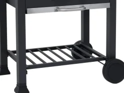 Tepro Holzkohlegrills|Grillwagen Toronto Click 115 x 107 x 67 cm (B x H x T) Anthrazit/Edelstahl