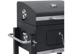 Tepro Holzkohlegrills|Grillwagen Toronto Click 115 x 107 x 67 cm (B x H x T) Anthrazit/Edelstahl