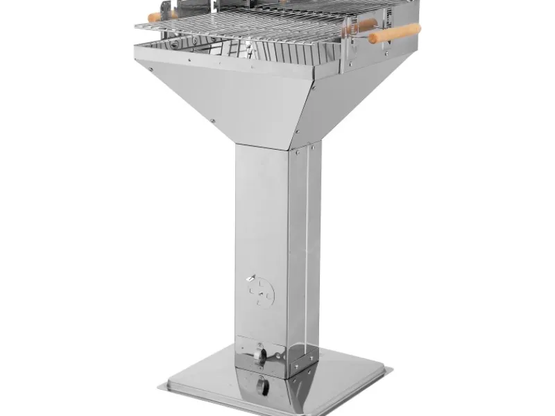 Tepro Holzkohlegrills|Holzkohle Säulengrill Vista Edelstahl