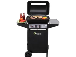 Tepro Gasgrills|Lavasteingasgrill Irvine 94 x 102 x 51 cm (B x H x T) Schwarz