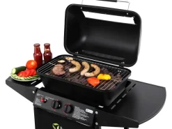 Tepro Gasgrills|Lavasteingasgrill Irvine 94 x 102 x 51 cm (B x H x T) Schwarz