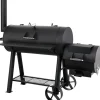 Smoker Milwaukee Holzkohlengrill 171 x 151 x 78,5 cm (B x H x T) Schwarz*Tepro