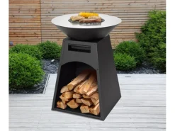 Tepro Feuerschalen|Säulengrill Waco Schwarz