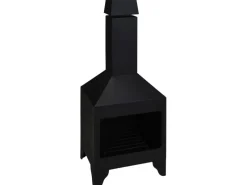 Terassen Kamin aus Metall Schwarz 9,5 Kg* Discount