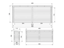 Brennholzregal M203 6,7 m³*Timbela Best