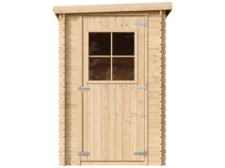 Kinder Timbela Kinder-Gartengeräte|Gartenhaus Holz M306 2,63 m² mit 2 Fenstern ohne Boden