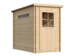 Kinder Timbela Kinder-Gartengeräte|Gartenhaus Holz M306 2,63 m² mit 2 Fenstern ohne Boden