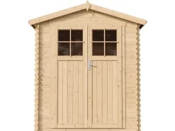 Timbela Gartenlauben|Holz-Gartenhaus M320F+M320G mit Boden Beige Braun 2,82 m² FSC®