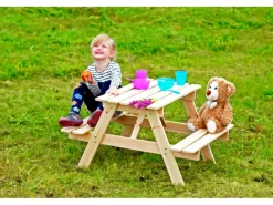 Kinder Timbela Gartenmöbel Für Kinder|Kindersitzgarnitur Holz M012-1 Klein