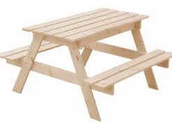 Kindersitzgarnitur Holz M010-1 mit Staufach*Timbela Online