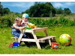 Kindersitzgarnitur Holz M010-1 mit Staufach*Timbela Online